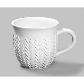 Ceramic Bisque Stitched Mug - Case of 6